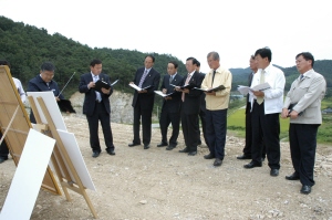 구산지구 지표수 보강개발사업 현지확인